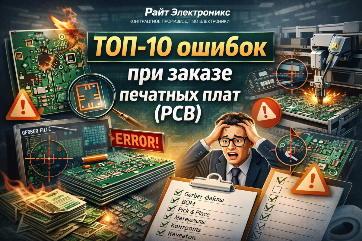 ТОП-10 ошибок при заказе печатных плат (PCB)