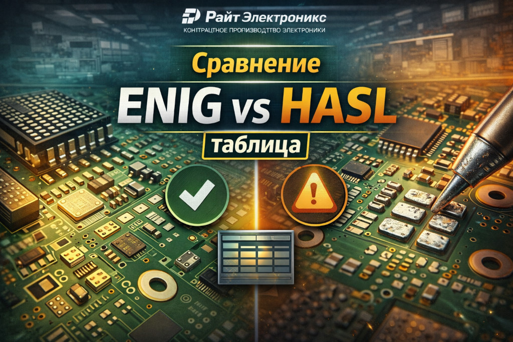 ENIG vs HASL — сравнение финишных покрытий печатных плат