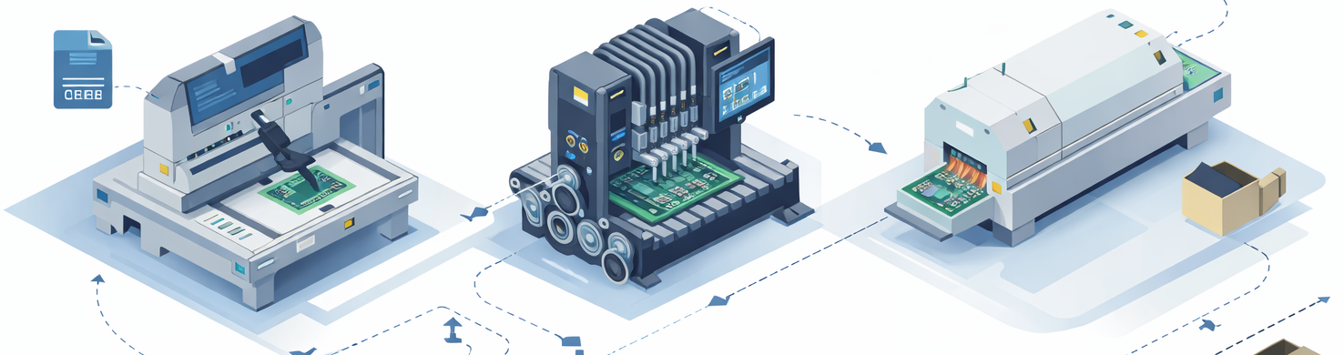 Поверхностный монтаж печатных плат: этапы и оборудование