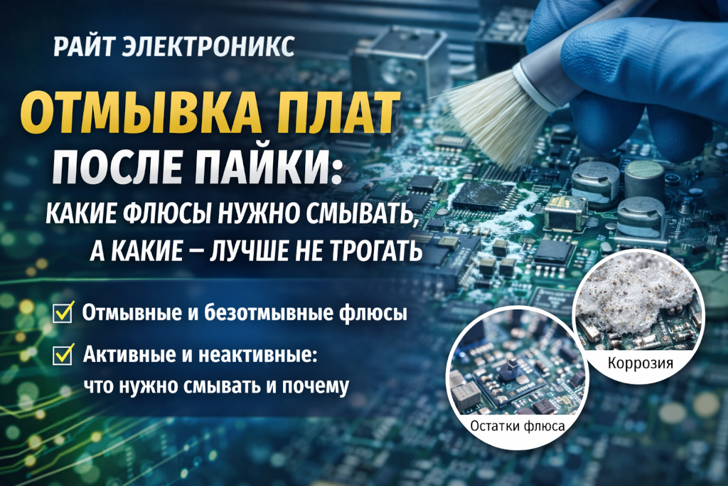 Отмывка плат после пайки