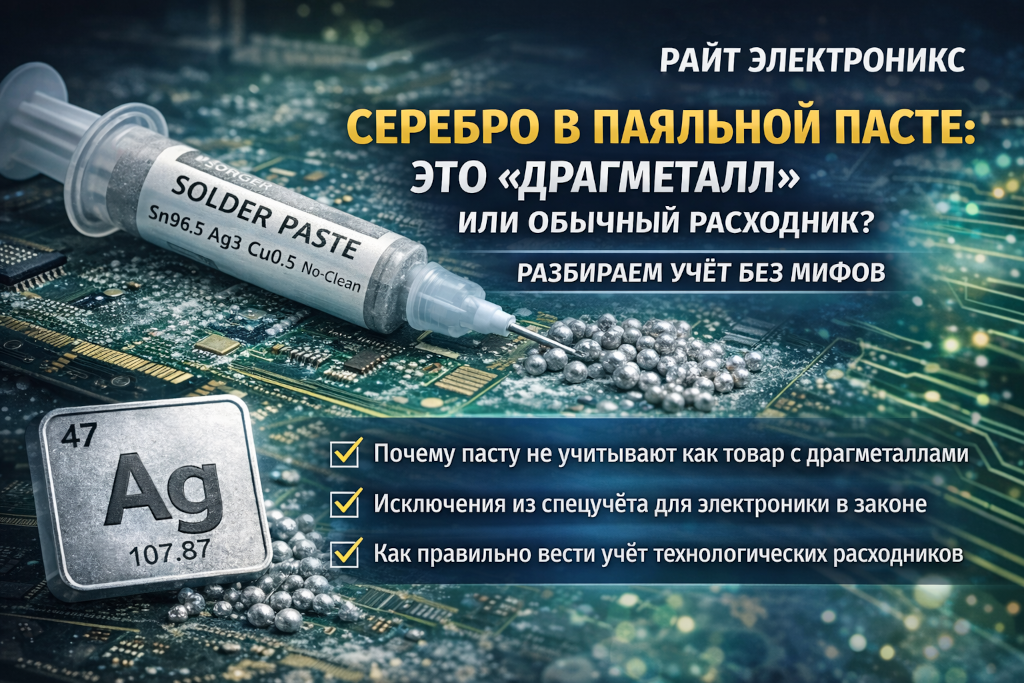 Серебро в паяльной пасте