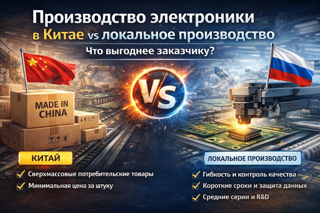 Производство в Китае vs Россия