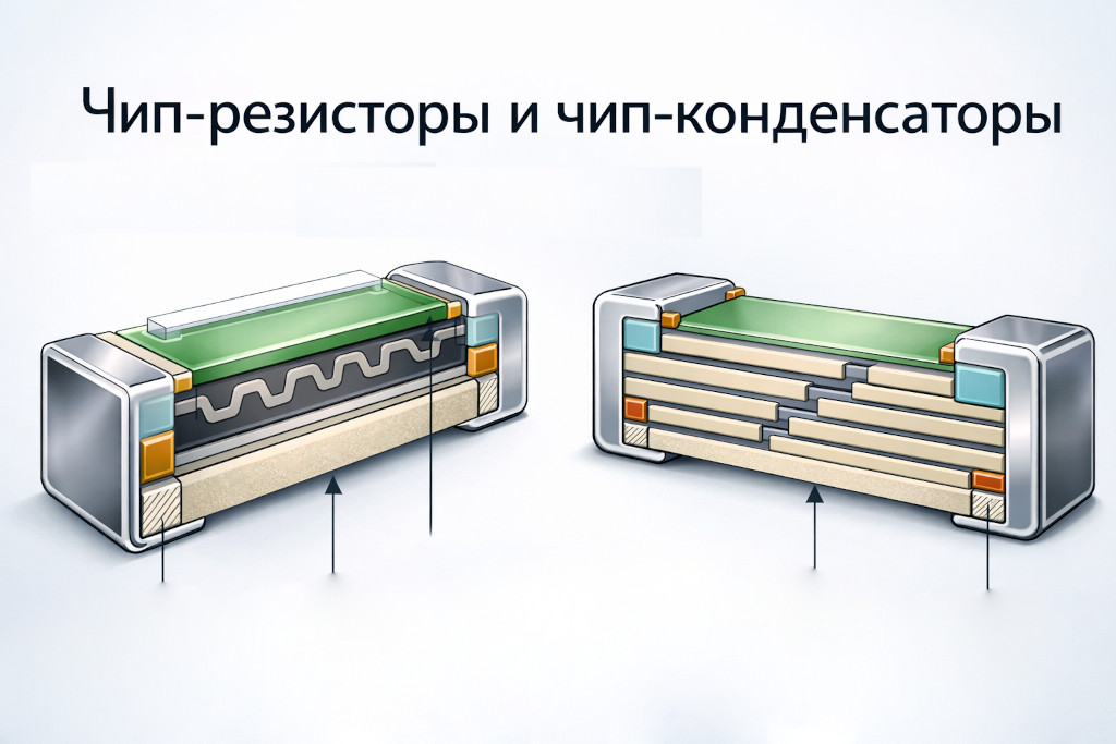 Чип-резисторы и чип-конденсаторы