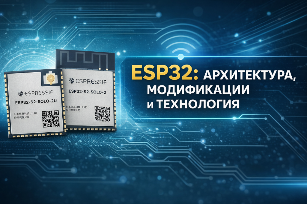 ESP32: архитектура, модификации и технология